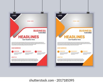 Creative business flyer vector design template. Modern layout. Brochure design. Poster template. Abstract Business flyer. Modern flyer design.