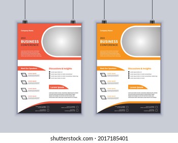 Plantilla de diseño vectorial de volante de negocios creativo. La disposición moderna. Diseño de folleto. Plantilla de póster. Resumen de folleto de negocios. Diseño moderno de volante.