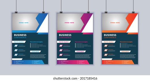 Creative business flyer vector design template. Modern layout. Brochure design. Poster template. Abstract Business flyer. Modern flyer design.