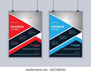Plantilla de diseño vectorial de volante de negocios creativo. La disposición moderna. Diseño de folleto. Plantilla de póster. Resumen de folleto de negocios. Diseño moderno de volante.