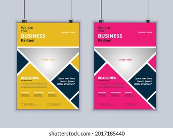 Creative business flyer vector design template. Modern layout. Brochure design. Poster template. Abstract Business flyer. Modern flyer design.