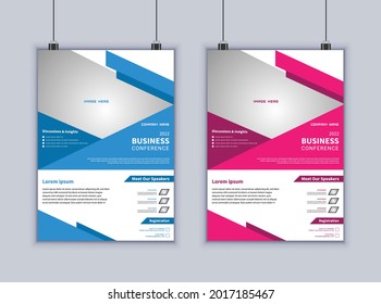 Creative business flyer vector design template. Modern layout. Brochure design. Poster template. Abstract Business flyer. Modern flyer design.