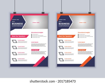 Vorlage für kreatives Business-Flyer, Vektordesign. Modernes Layout. Broschüren-Design. Plakatvorlage. Abstrakter Geschäftsflyer. Modernes Design für Flyer.