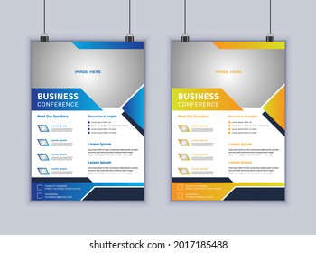 Creative business flyer vector design template. Modern layout. Brochure design. Poster template. Abstract Business flyer. Modern flyer design.