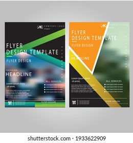 Creative business flyer vector template deign