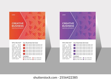 Creative Business Flyer Vector Template Design | Poster Collection Eps 10