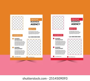 Creative business flyer,flyer design,flyer template,