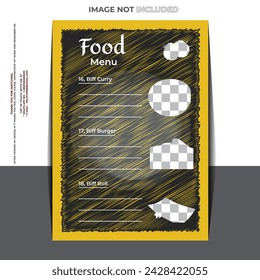 Creative Business Grow up Food Menu Design.