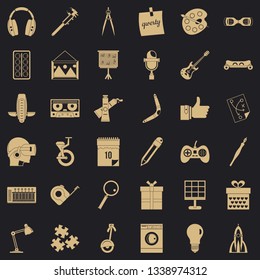 Creative business icons set. Simple style of 36 creative business vector icons for web for any design
