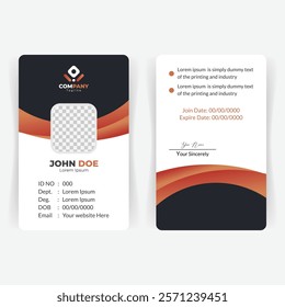 Creative Business ID Card Layout Design