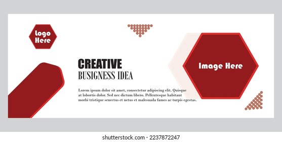 Creative Business Idea Banner Design Template for company    