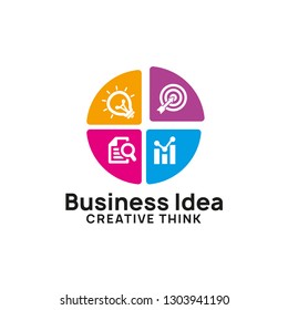 creative business idea logo design template