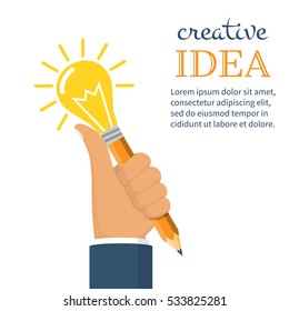 Creative business ideas concept. 