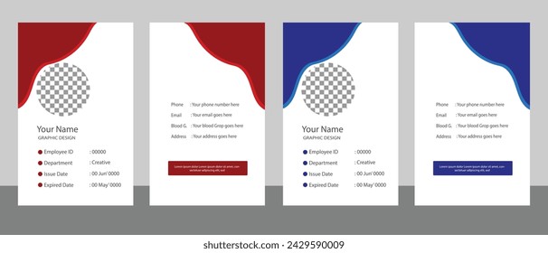 creative business identity design, new id cards, simple id card templates, unique id cards, branding identity design template, vector design, vector template, 