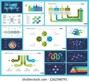 Creative business infographic design for analysis concept. Can be used for workflow layout, annual report, web design. Option chart, process chart, organizational graph, flowchart, pie chart