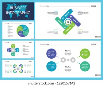 Creative business infographic design for development concept. Can be used for workflow layout, annual report, web design. Process chart, option chart, flowchart, donut chart, organizational graph