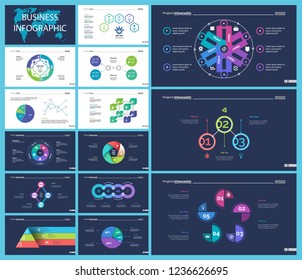 Creative business infographic design for development concept. Can be used for workflow layout, annual report, web design. Process chart, option chart, flowchart, donut chart, organizational graph