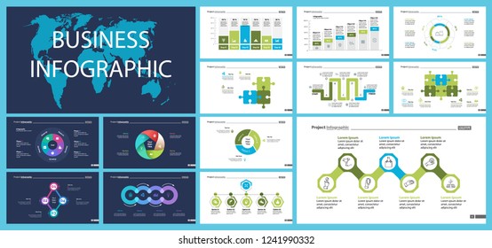 Creative business infographic design for development concept. Can be used for workflow layout, annual report, web design. Process chart, option chart, flowchart, donut chart, organizational graph