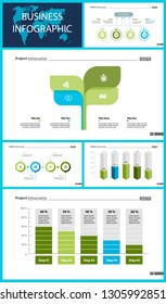 Creative business infographic design for development concept. Can be used for workflow layout, annual report, web design. Process chart, option chart, flowchart, donut chart, organizational graph