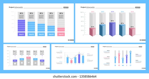 Creative business infographic design for development concept. Can be used for workflow layout, annual report, web design. Process chart, option chart, flowchart, donut chart, organizational graph