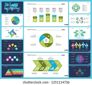 Creative business infographic design for management concept. Can be used for workflow layout, annual report, web design. Process chart, option chart, flowchart, donut chart, comparison, bar graph