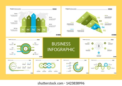 Creative business infographic design for management concept. Can be used for workflow layout, annual report, web design. Process chart, option chart, flowchart, donut chart, comparison, bar graph