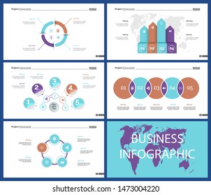 Creative business infographic design for management concept. Can be used for workflow layout, annual report, web design. Process chart, option chart, flowchart, donut chart, comparison, bar graph