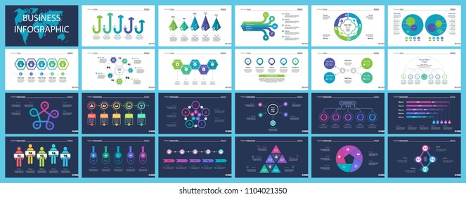 Creative business infographic design for project management concept. Can be used for business project, annual report, web design. Option chart, process chart, timeline, flowchart