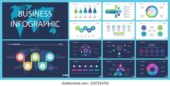 Creative business infographic design for project management concept. Can be used for business project, annual report, web design. Option chart, process chart, timeline, flowchart