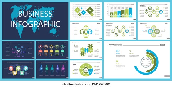 Creative business infographic design for project management concept. Can be used for business project, annual report, web design. Option chart, process chart, timeline, flowchart
