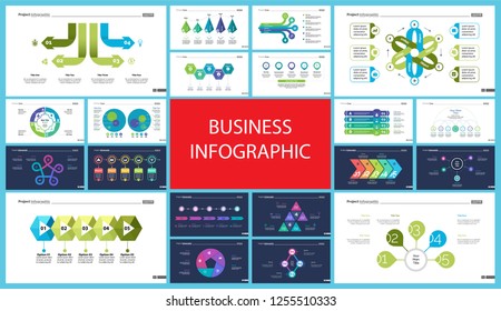 Creative business infographic design for project management concept. Can be used for business project, annual report, web design. Option chart, process chart, timeline, flowchart