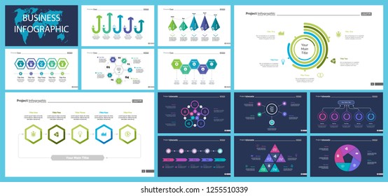 Creative business infographic design for project management concept. Can be used for business project, annual report, web design. Option chart, process chart, timeline, flowchart