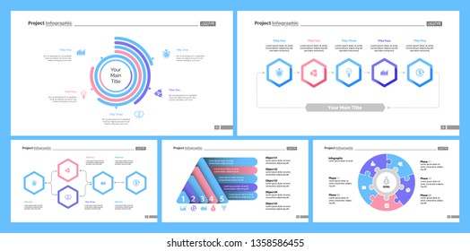 Creative business infographic design for project management concept. Can be used for business project, annual report, web design. Option chart, process chart, timeline, flowchart