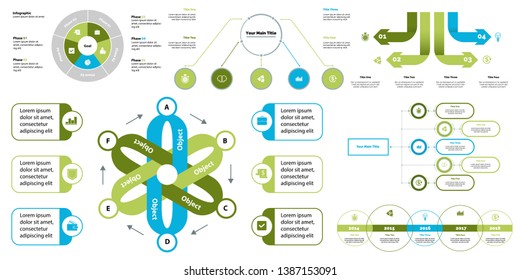 Creative business infographic design for project management concept. Can be used for business project, annual report, web design. Option chart, process chart, timeline, flowchart
