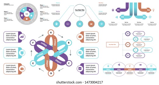 Creative business infographic design for project management concept. Can be used for business project, annual report, web design. Option chart, process chart, timeline, flowchart
