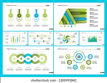 Creative business infographic design for startup concept. Can be used for business project, annual report, web design. Option chart, process chart, organizational chart, donut diagram, flowchart