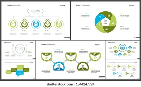Creative business infographic design for startup concept. Can be used for business project, annual report, web design. Option chart, process chart, organizational chart, donut diagram, flowchart
