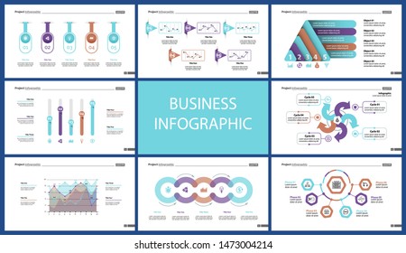 Creative business infographic design for startup concept. Can be used for business project, annual report, web design. Option chart, process chart, organizational chart, donut diagram, flowchart