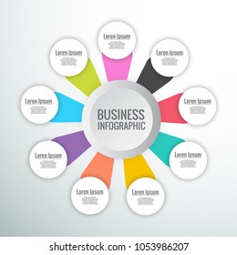Creative Business Infographic Element with creative design illustration.