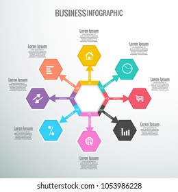Creative Business Infographic Element with creative design illustration.