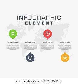 Creative Business Infographic Element Premium Vector