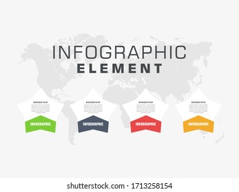 Vector Premium de elemento informativo de empresa creativa