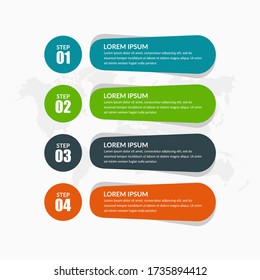 Creative Business Infographic Element Premium Vector with Icon and Number