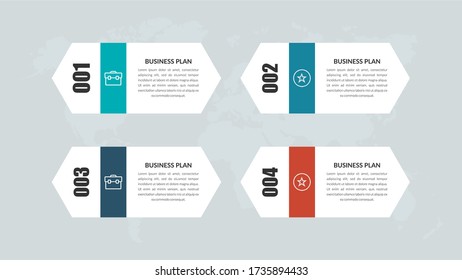 Creative Business Infographic Element Premium Vector with Icon and Number