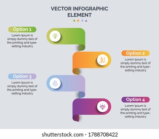 Creative Business Infographic Element Premium Vector With Icon