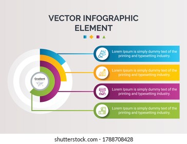 Creative Business Infographic Element Premium Vector With Icon