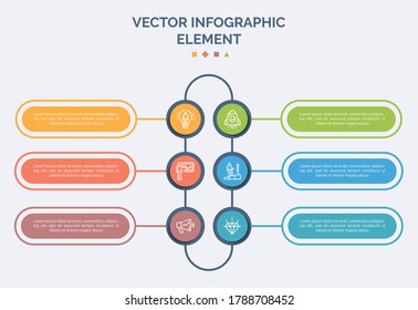 Creative Business Infographic Element Premium Vector With Icon