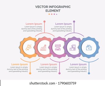 Creative Business Infographic Element Premium Vector With Icon