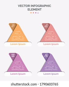 Creative Business Infographic Element Premium Vector With Icon