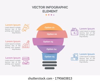 Creative Business Infographic Element Premium Vector With Icon